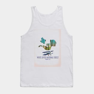 White River National Forest Colorado map Tank Top